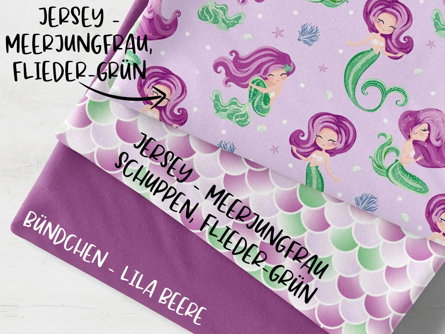 stoffpaket-stoff-jersey-baumwolljersey-buendchen-meerjungfrau-lila-2