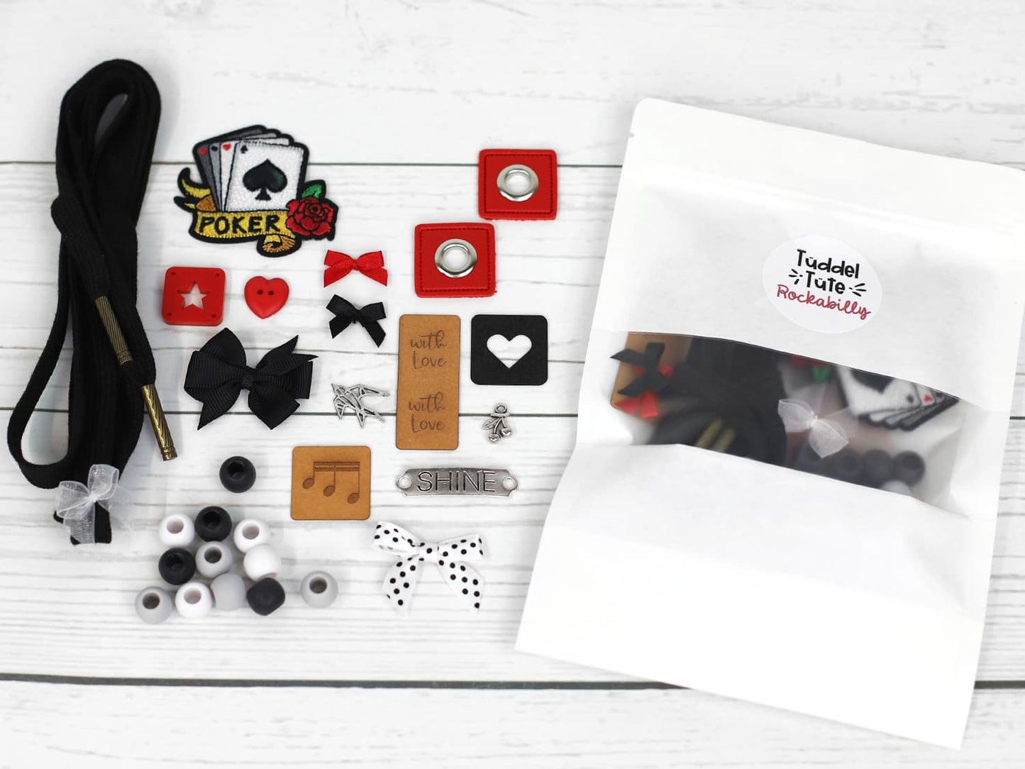 tueddel-tuede-rockabilly-aufnaeher-kordel-hoodie-band-knopf-stern-snappap-label-oesen