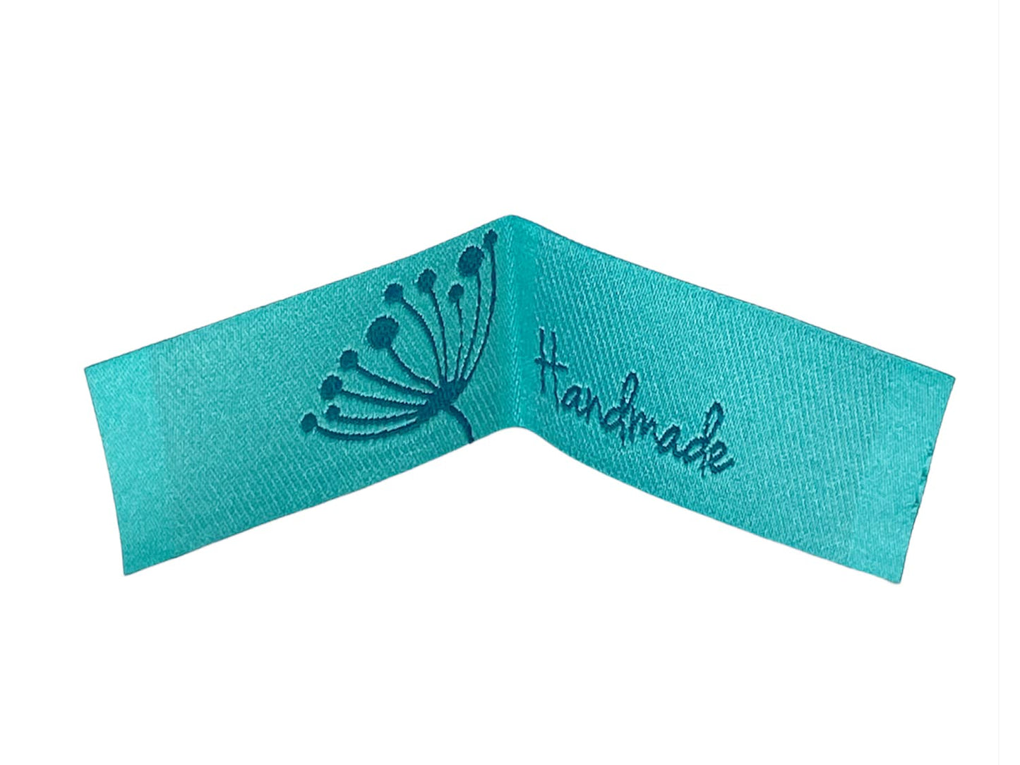webetikett-zum-annaehen-handmade-blaubeerstern-pusteblume-tuerkis-2