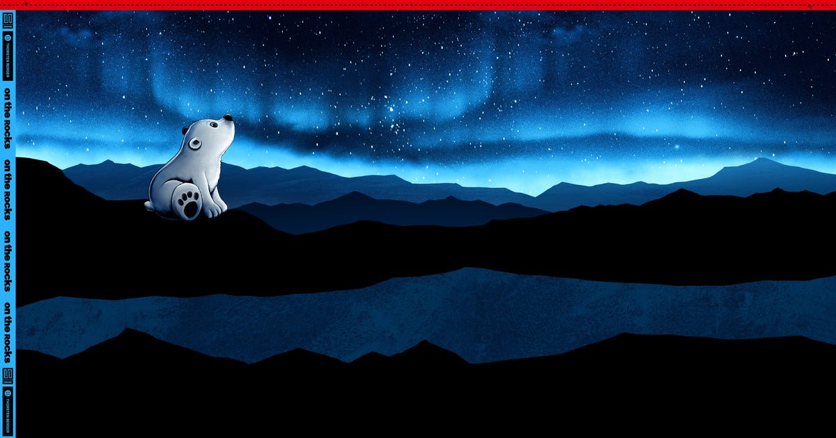 Sweatshirt PANEL - Thorsten Berger - On the Rocks - Eisbär Sternenhimmel