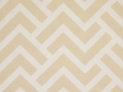 Canvas Stoff - Zacken hellbeige