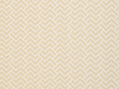 Canvas Stoff - Zacken hellbeige