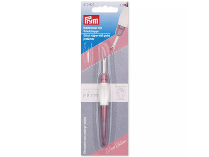Prym Nahttrenner klein, prym.ergonomics - beere, ergonomischer Nahttrenner mit Kugelspitze und rutschhemmendem Griff.