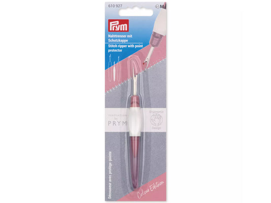 Prym Nahttrenner klein, prym.ergonomics - beere, ergonomischer Nahttrenner mit Kugelspitze und rutschhemmendem Griff.