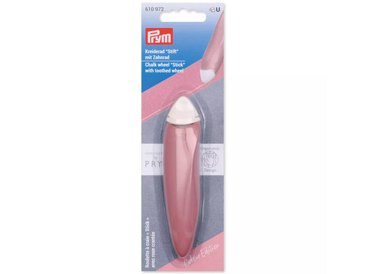 Prym Kreiderad Stift in Beere für ergonomisches Arbeiten mit Stoffen - ergonomic chalk marker