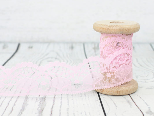 Synthetische-Spitze-40mm-rosa