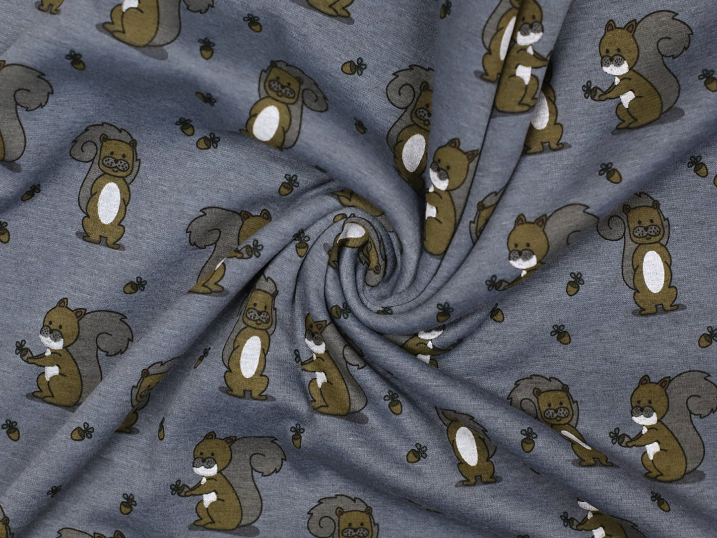 Alpenfleece - Eichhörnchen - blau meliert