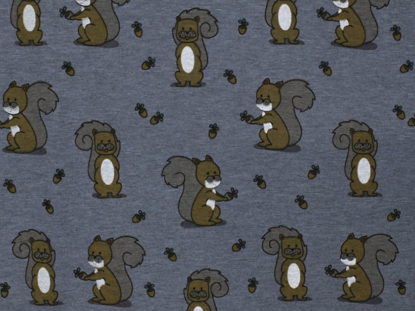 Alpenfleece - Eichhörnchen - blau meliert