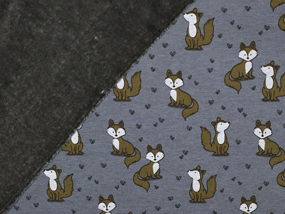 Alpine fleece - fox - mottled blue