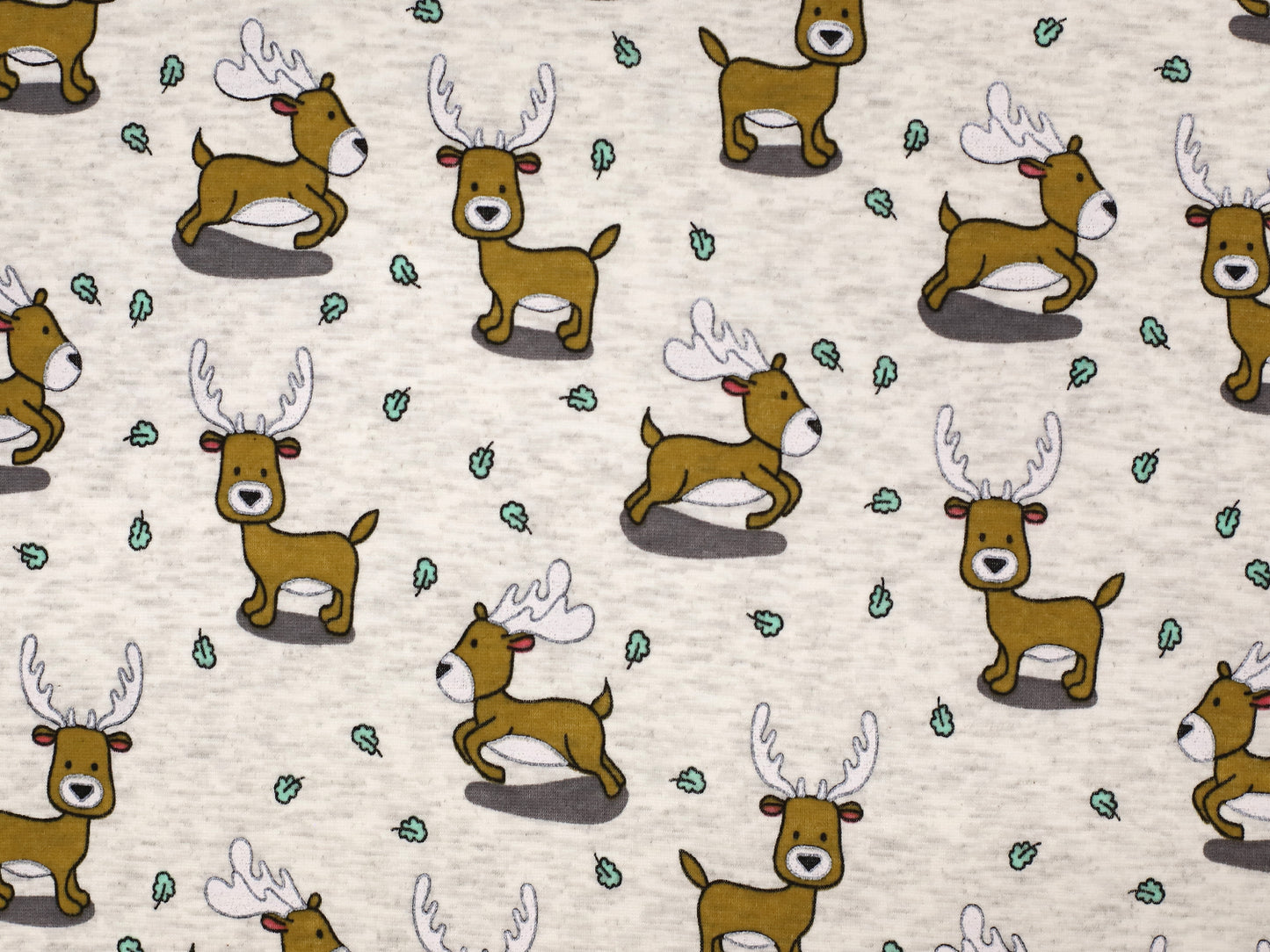 Alpenfleece - Hirsch - natur meliert