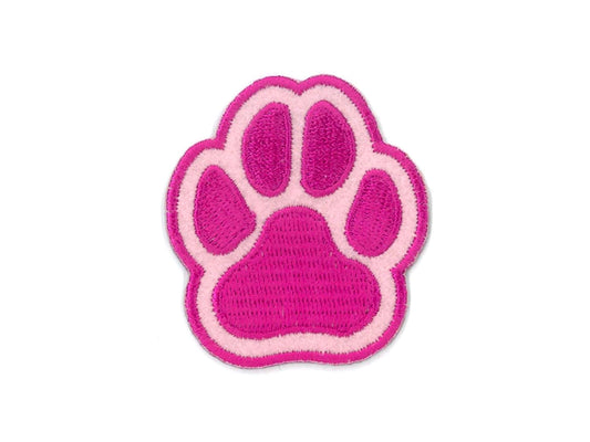 applikation-aufbuegler-patch-buegel-bild-kleiber-pfote-pink