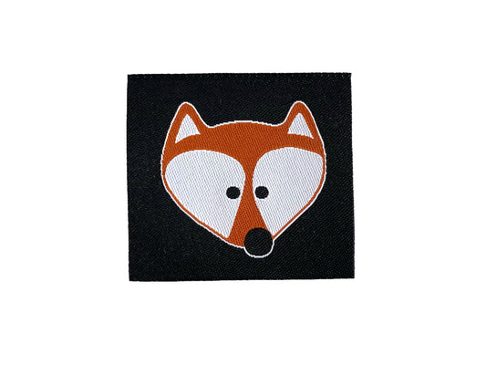 Aufnäher - Fuchs, schwarz