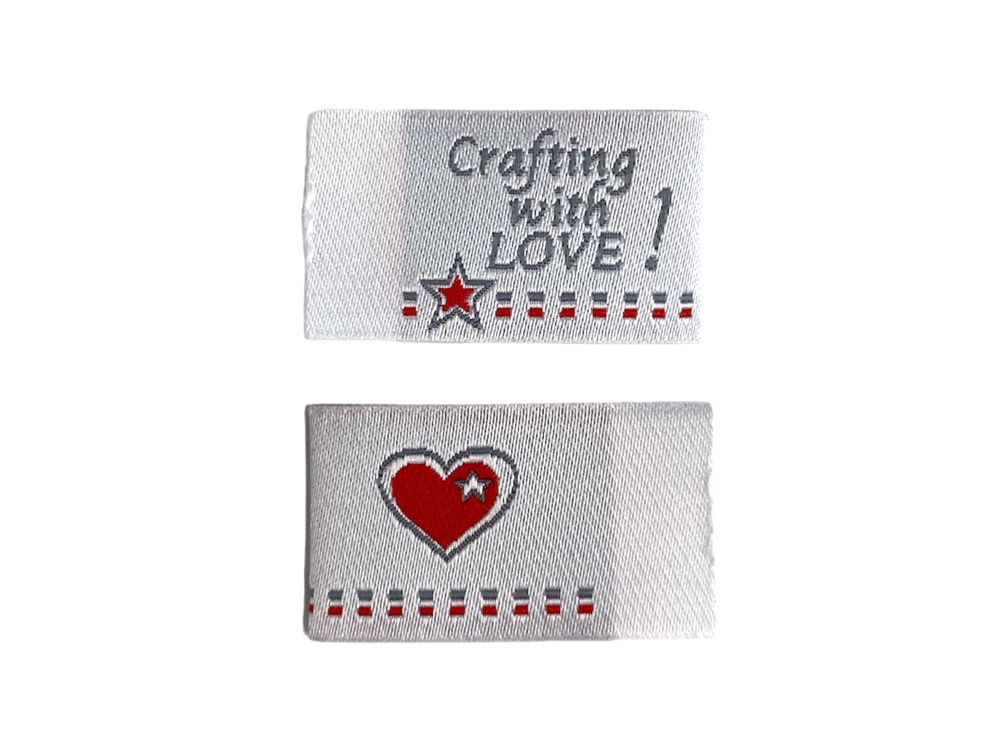 Woven label - HANDMADE, olive