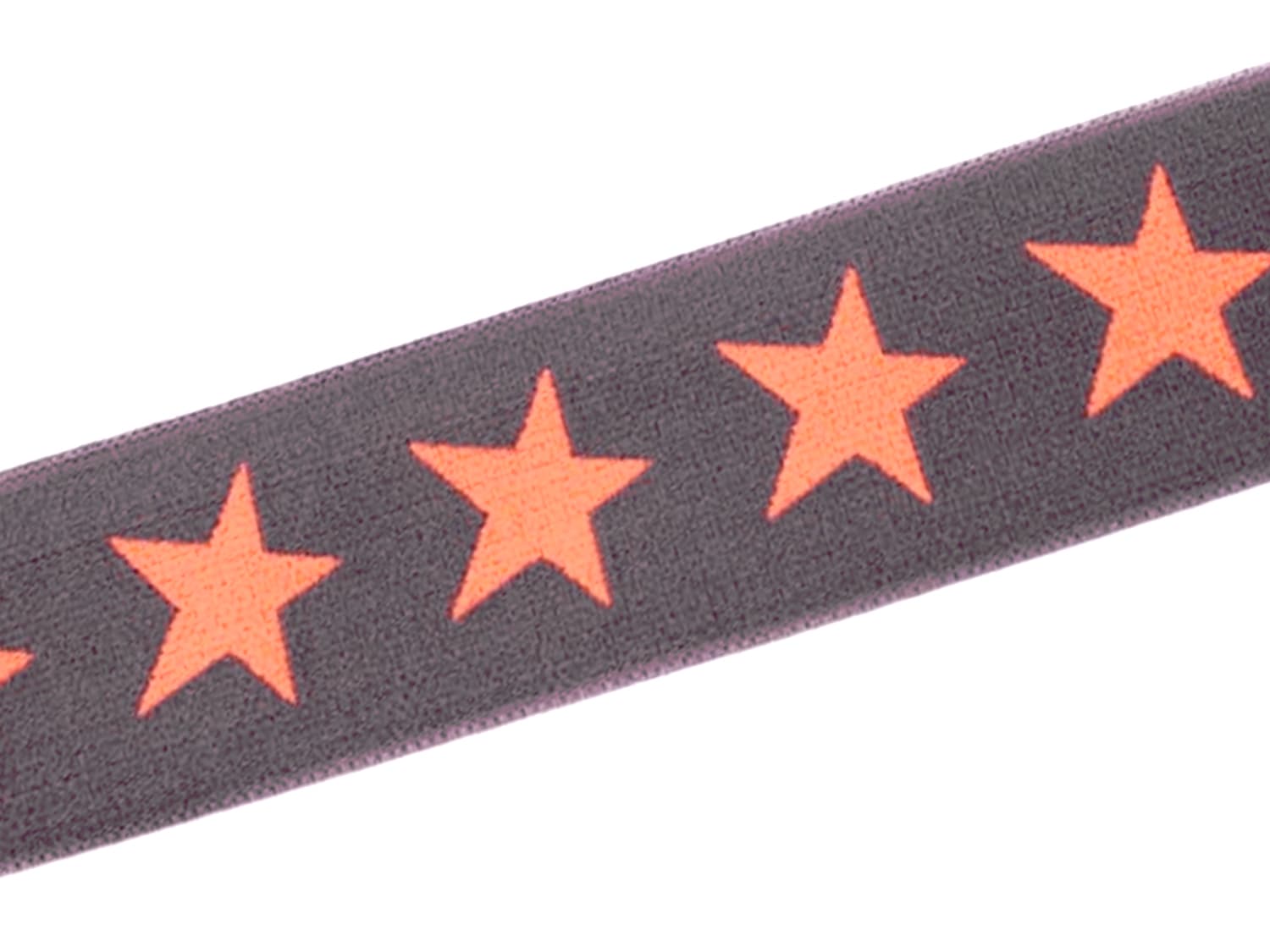 band-gummi-gummiband-sterne-40-mm-grau-apricot