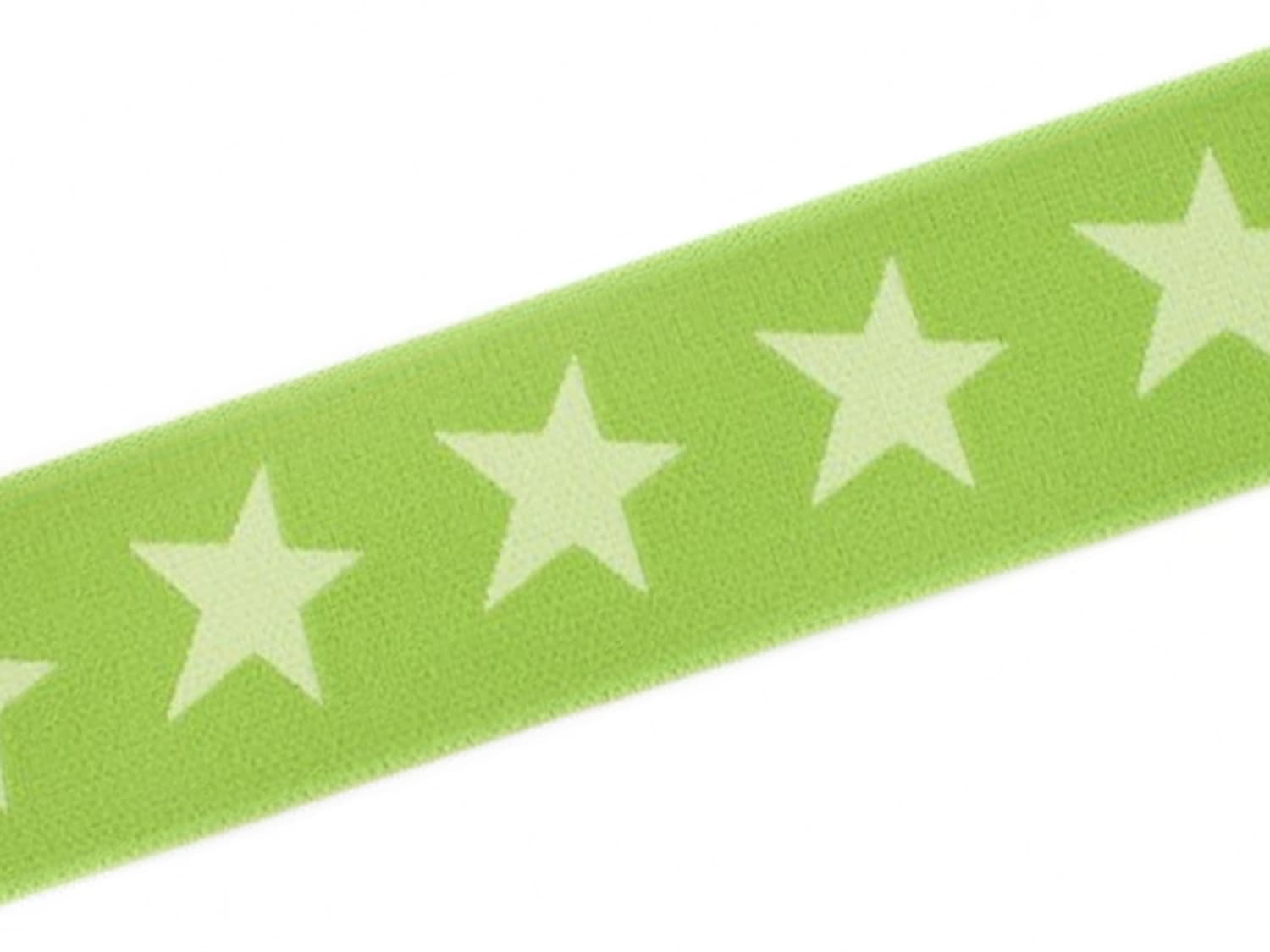 band-gummi-gummiband-sterne-40-mm-hellgruen-blassgruen