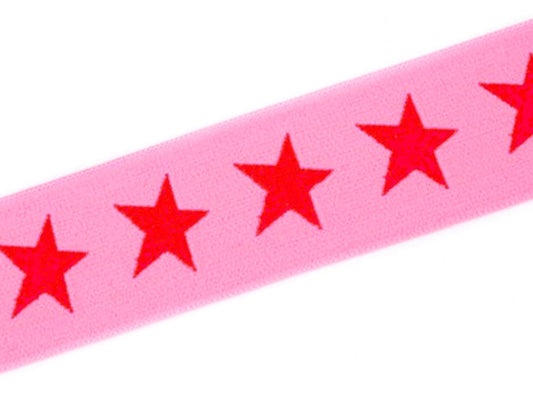 band-gummi-gummiband-sterne-40-mm-hellpink-rot