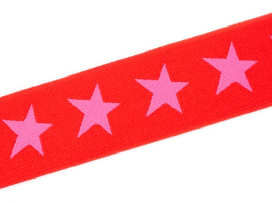 band-gummi-gummiband-sterne-40-mm-rot-pink