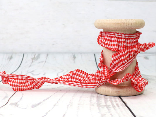 band-gummi-ruesche-zierband-vichy-rot