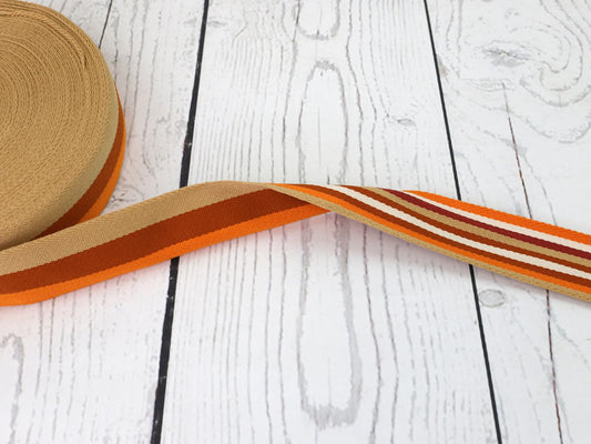 band-gurtband-beidseitig-doppelseitig-streifen-ringel-orange