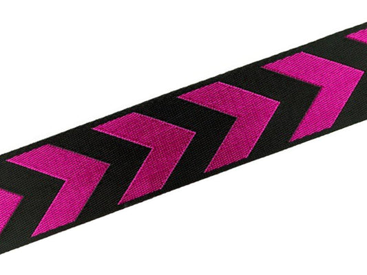 band-zierband-deko-pfeile-schwarz-pink-glanz-32636