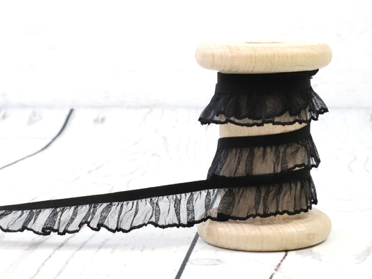 band-zierband-rueschen-gummi-schwarz-transparent