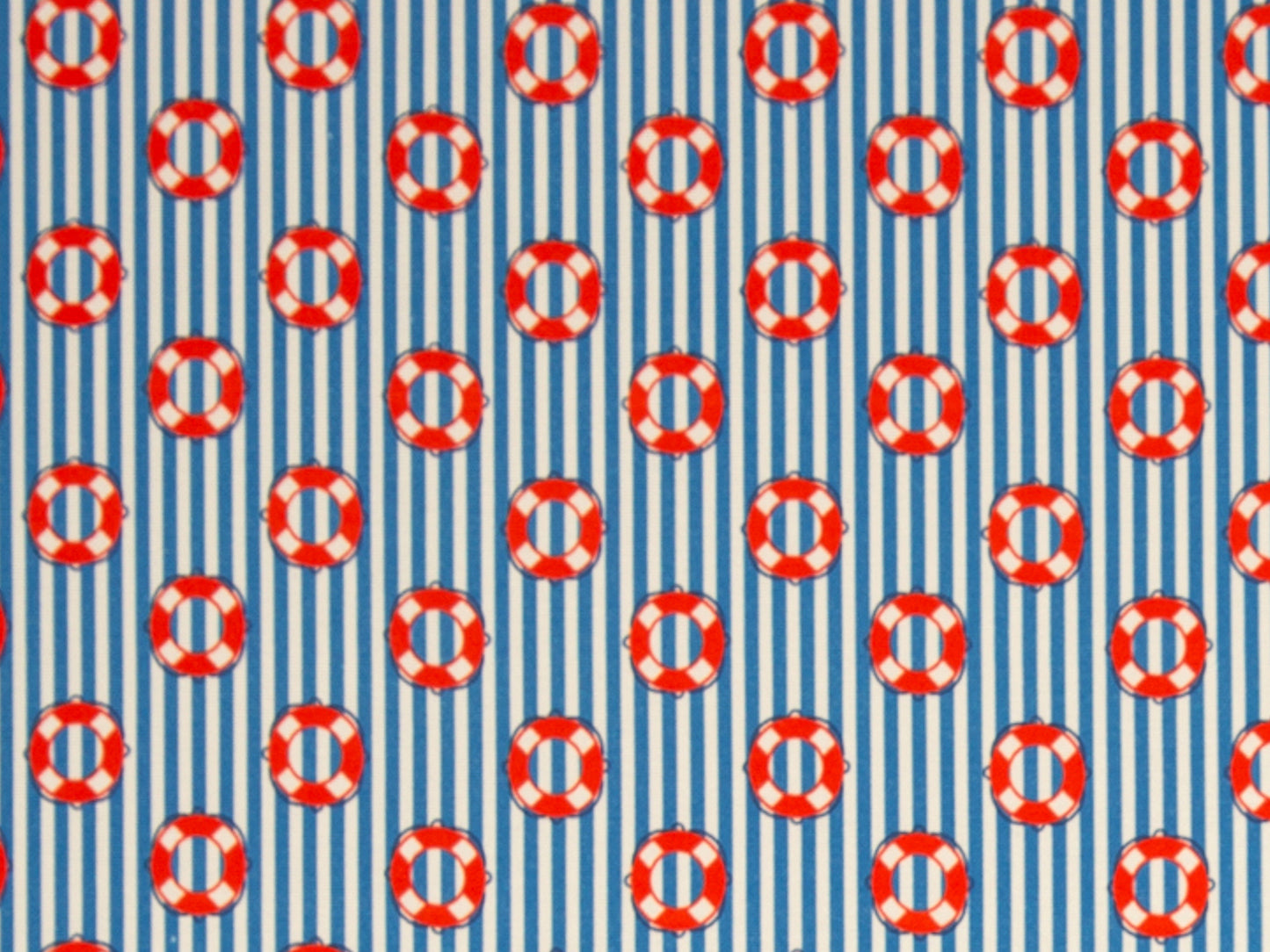 Canvas Stoff - Heiner - Rettungsring, türkisblau