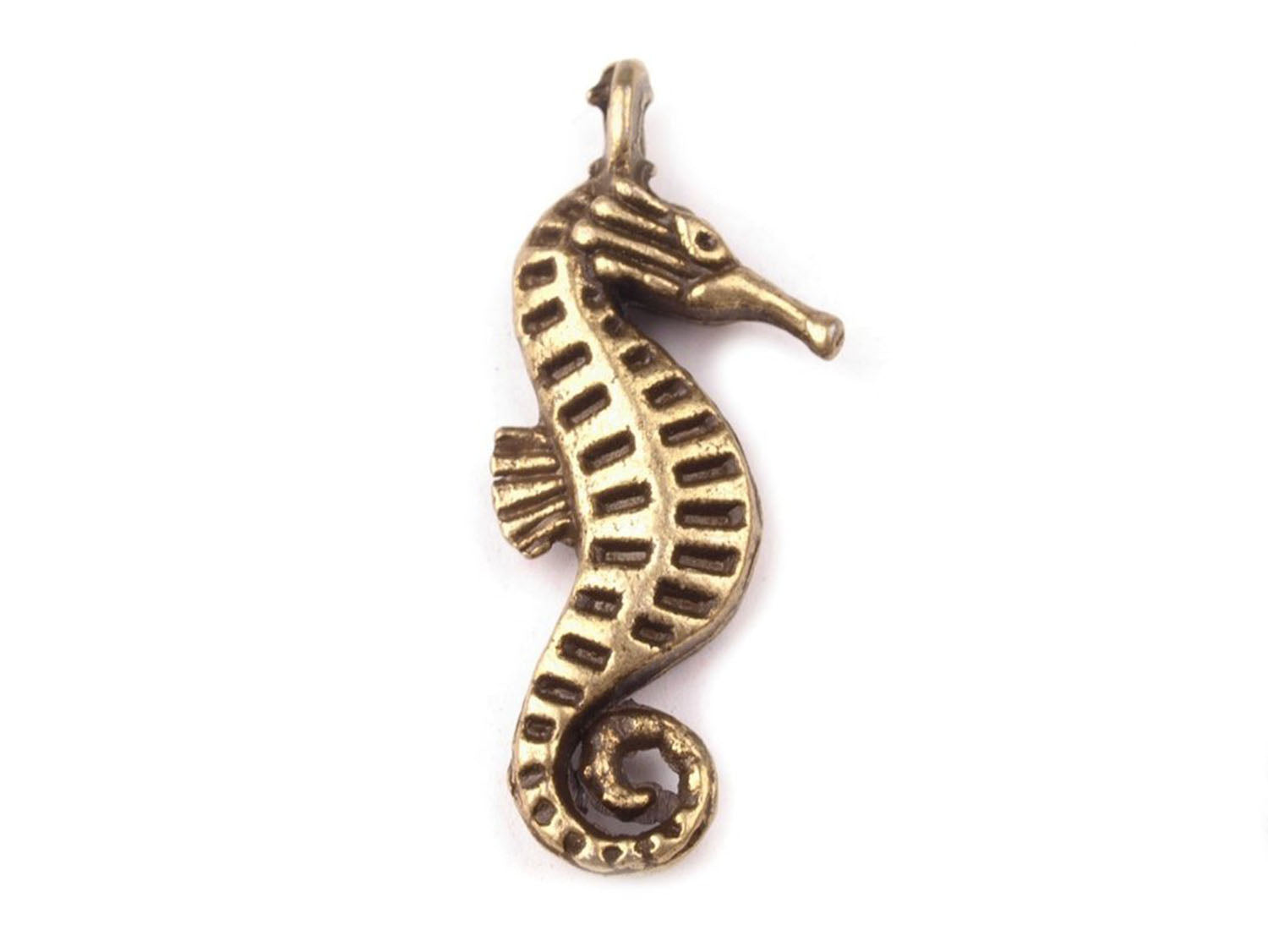 charm-SEEPFERDCHEN-altmessing