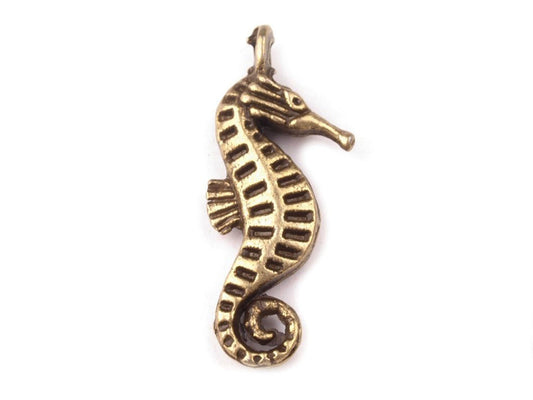 charm-SEEPFERDCHEN-altmessing
