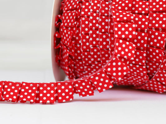 faltenband-band-zierband-mit-punkten-rot