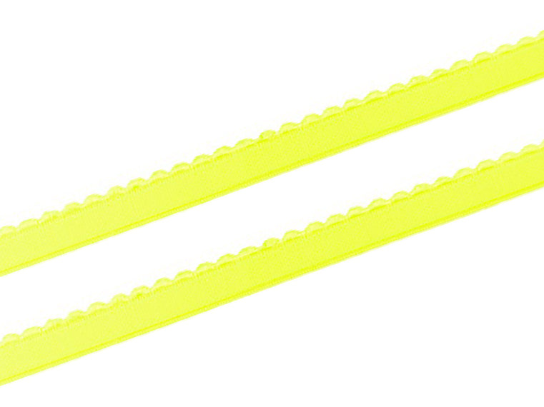 gummi-band-gummiband-bogen-schmal-neongelb