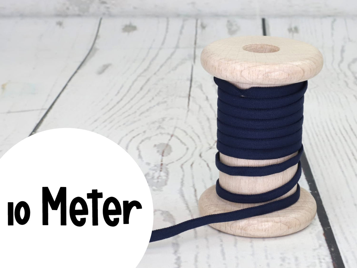 10 METER Gummiband - Rundelastik 5mm - marine