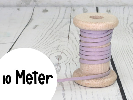 10 METER Gummiband - Rundelastik 5mm - mauve