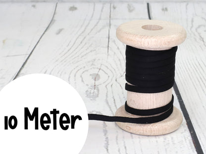 Rubber band - round elastic 5mm - black