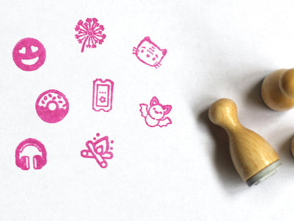 Mini Holzstempel - Schneeflocke