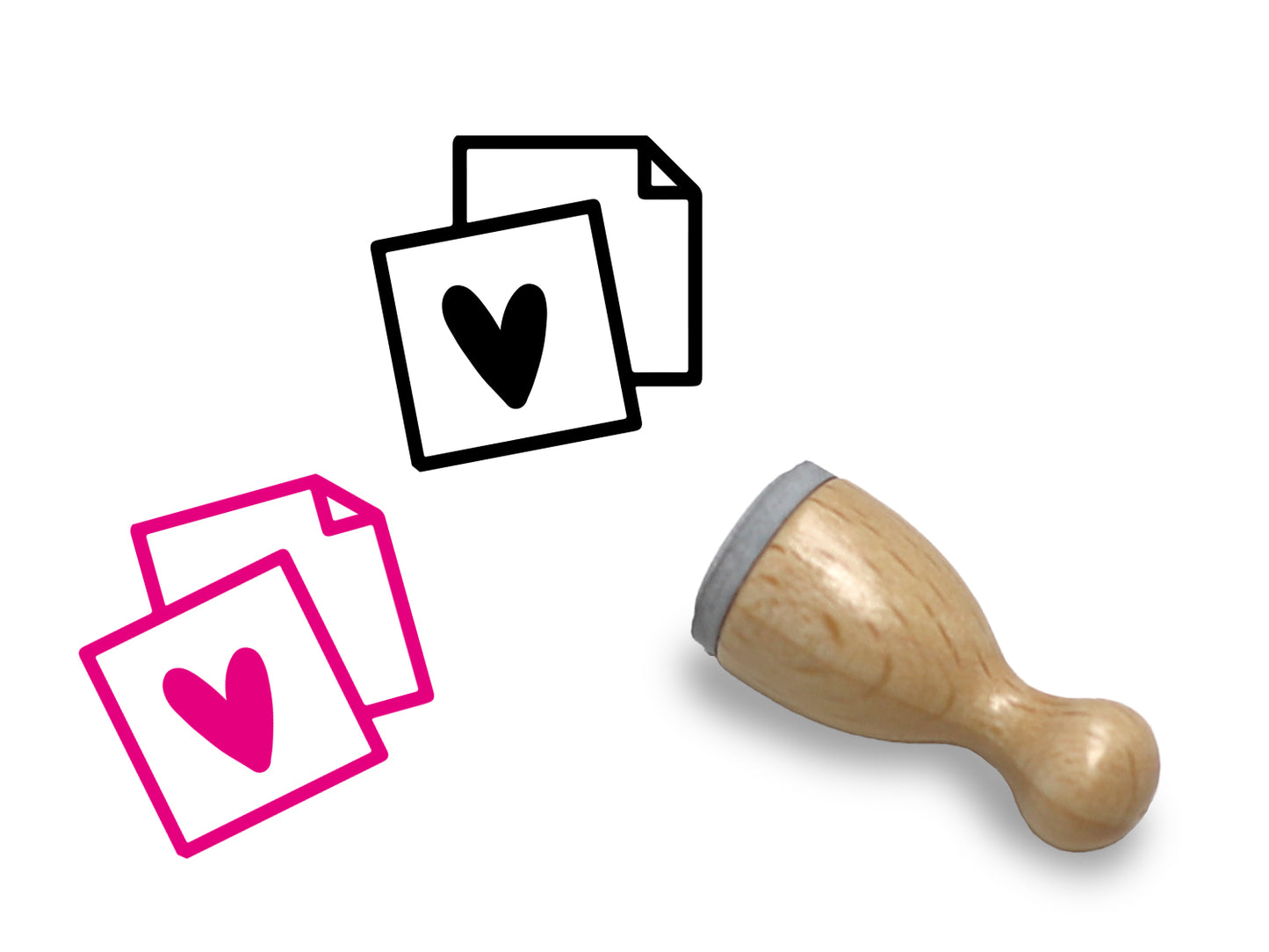 Petit tampon en bois - Joyeuses Pâques