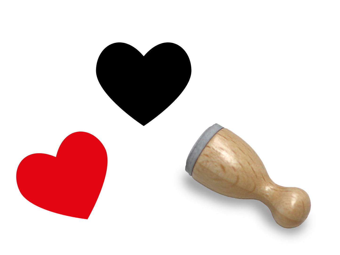 Mini Holzstempel - Herz