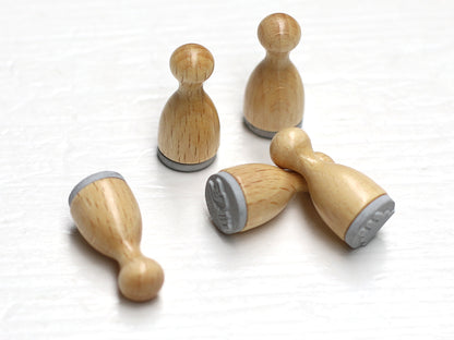 Mini Holzstempel - Schneeflocke