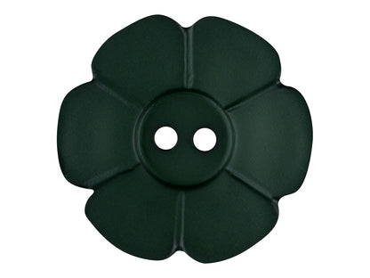 knopf-blume-dill-28-mm-dunkelgruen