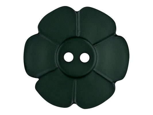 knopf-blume-dill-28-mm-dunkelgruen