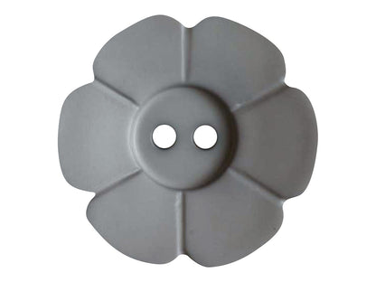 knopf-blume-dill-28-mm-grau