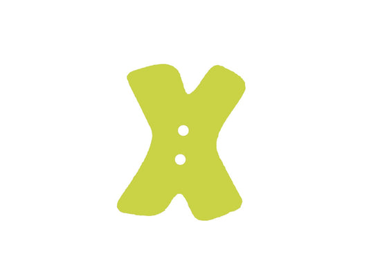 knopf-buchstabe-buchstabenknopf-gruen-X