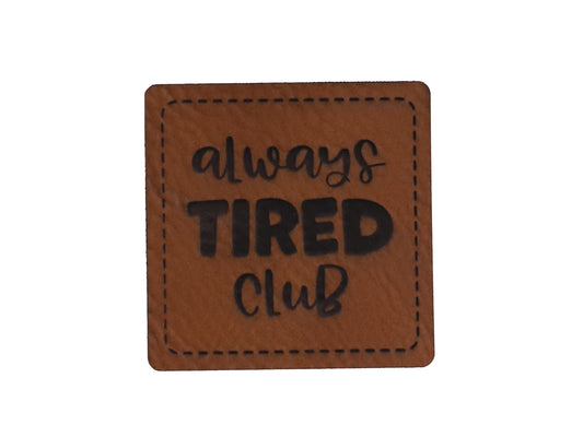 Faux Leather Label - Fireman inside