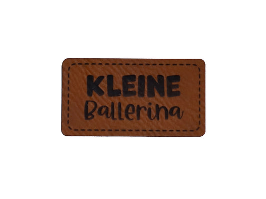 Kunstleder Label - Kleine Ballerina
