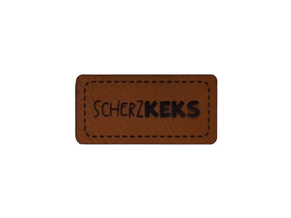 Faux Leather Label - Fireman inside