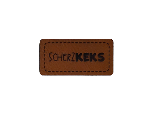 Faux Leather Label - Fireman inside