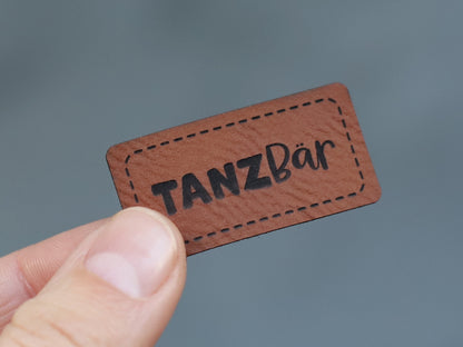 Kunstleder Label - Tanzbär