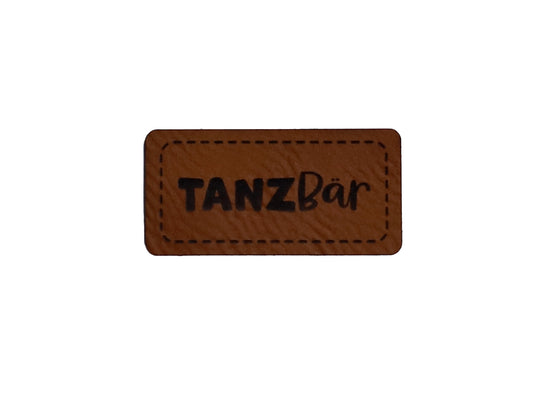 Kunstleder Label - Tanzbär