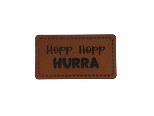 Faux Leather Label - Fireman inside