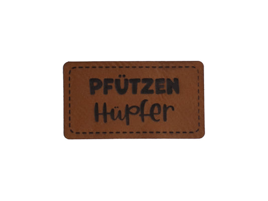 Faux Leather Label - Fireman inside