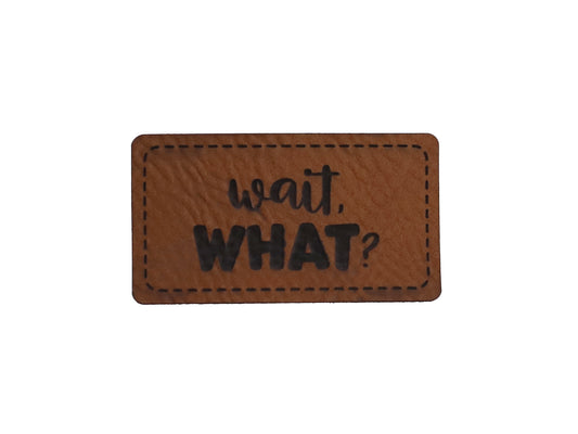 Faux Leather Label - Fireman inside